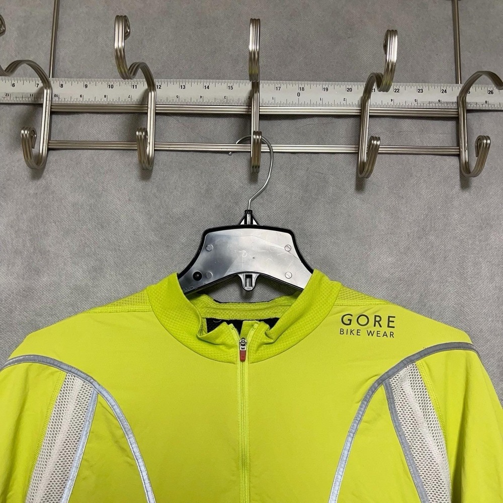 Gore Bike Wear Jacket‎ Men XL Yellow Reflective Active Cycling Trail Lightweight